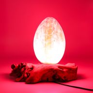 Лампа DriftGlow Напукано Яйце - Огън (Оранжева) - EU Щепсел