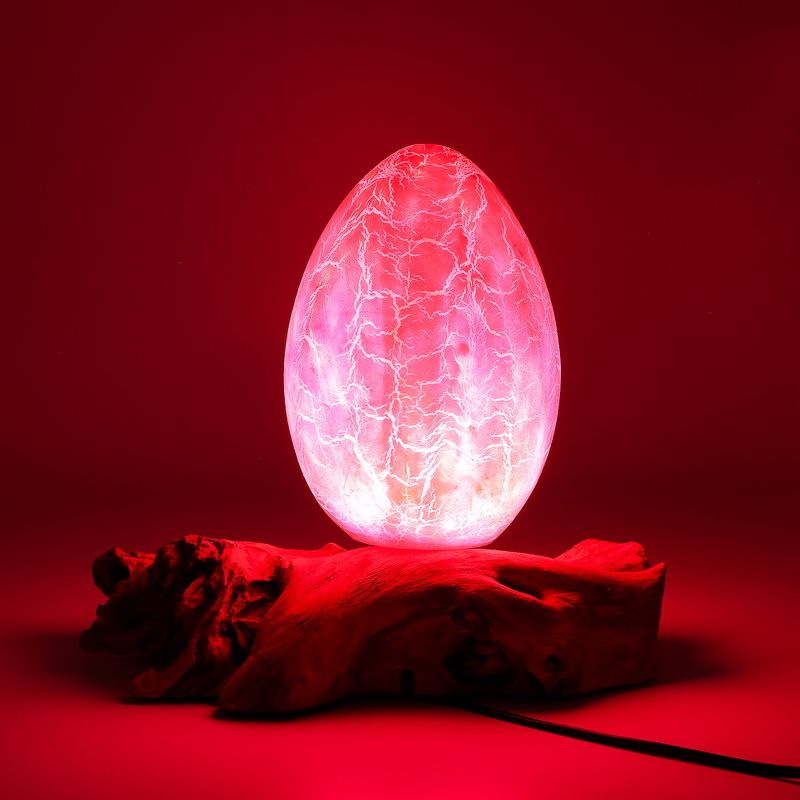 Лампа DriftGlow Напукано Яйце - Огън (Оранжева) - EU Щепсел