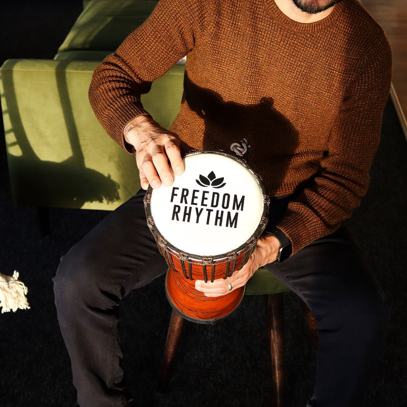 Средно Професионално Джембе Freedom Rhythm - 40 см