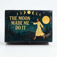 Средна Емайлирана Кутия The Moon Made Me Do It