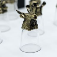 Подаръчен комплект от 12 Bottom Up шот чаши (25 мл) - китайски зодиакални животни