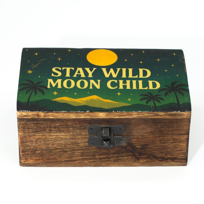 Средна Емайлирана Кутия Stay Wild Moon Child