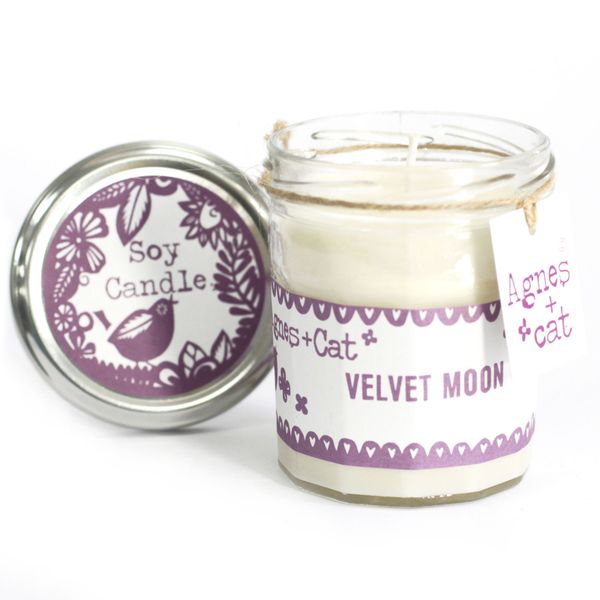 Свещ в буркан за конфитюр - Velvet Moon