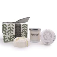 Подаръчна Кутия - "Кадифена Луна" (Свещ) + Windermere и Цитруси (Бомбичка за Баня)