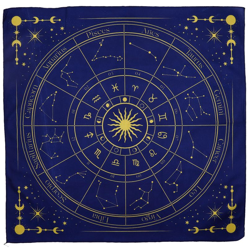 Плат за Четене на Таро - Зодиак (75x75 см)
