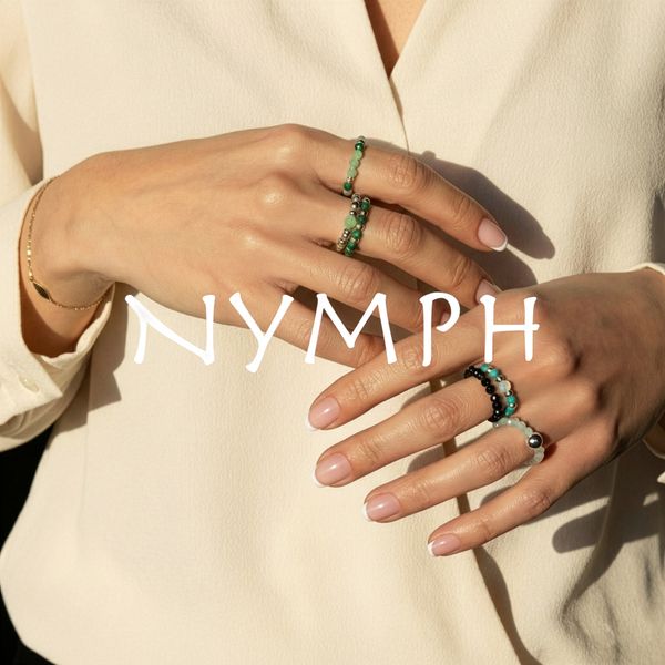 Nymph – Комплекти Пръстени с Полускъпоценни Камъни, Вдъхновени от Природата