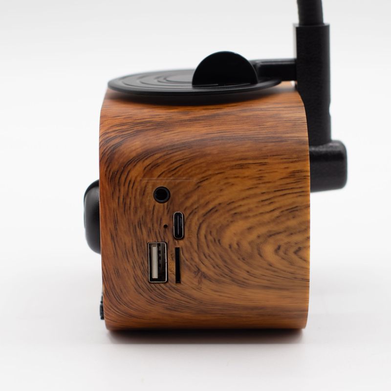 Ретро Мини Тонколона Грамофон С Bluetooth И FM Радио