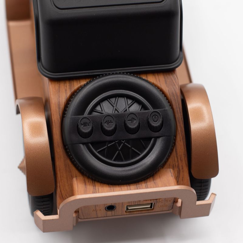 Bluetooth Колонка и Държач за Телефон - Класическа Ретро Кола