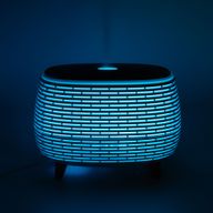 Футуристичен Ребрен Арома Дифузер С LED И Дистанционно