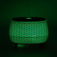 Футуристичен Ребрен Арома Дифузер С LED И Дистанционно