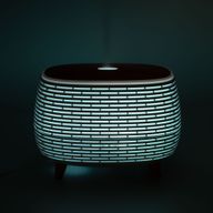 Футуристичен Ребрен Арома Дифузер С LED И Дистанционно
