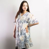 Кафтан с Гръцки Мотиви в Златно и Синьо