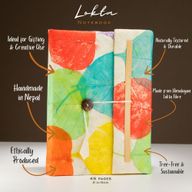 Голяма Тетрадка От Локта С Цветни Листа - 21x15 см