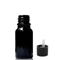 10ml черна стъклена бутилка с капкомер и капачка със защита за деца