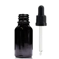 15ml черна стъклена бутилка с капкомер и черна T/E пипета