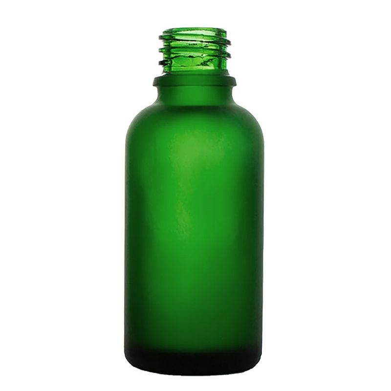 100мл Матово Зелено Стъклено Шише Без Капачка
