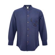 Риза Nomad Sari Kathmandu Цвят Индиго Размер M