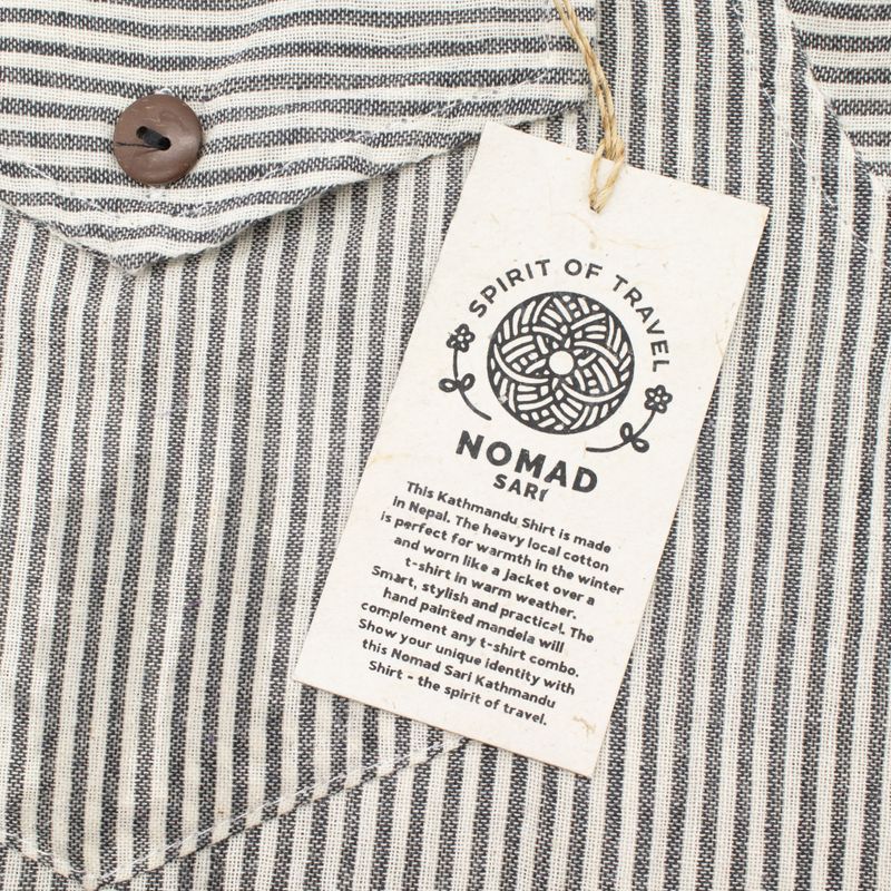 Риза Grandad Nomad Sari Сив Камък Размер M
