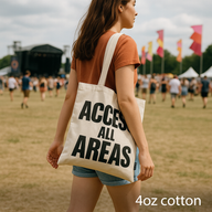 Памучна Еко Чанта Access All Areas 40x36см (4 унции)