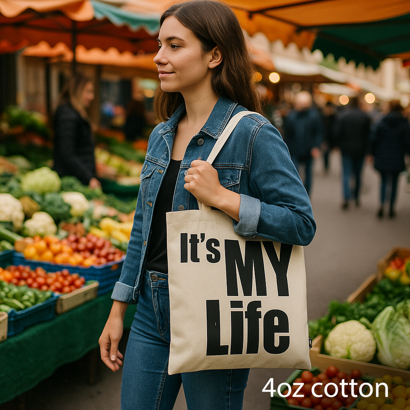 Памучна Еко Чанта It's My Life 40x36см (4 унции)
