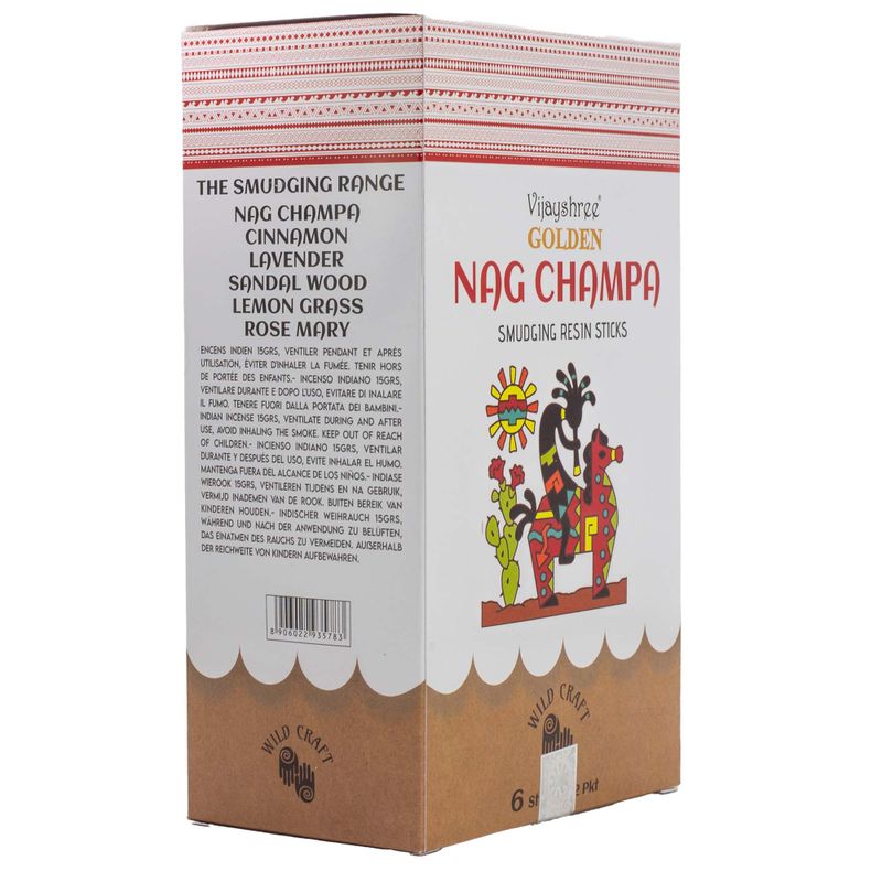 30гр Златни Опушващи Пръчици от Смола - Nag Champa (6 бр.)