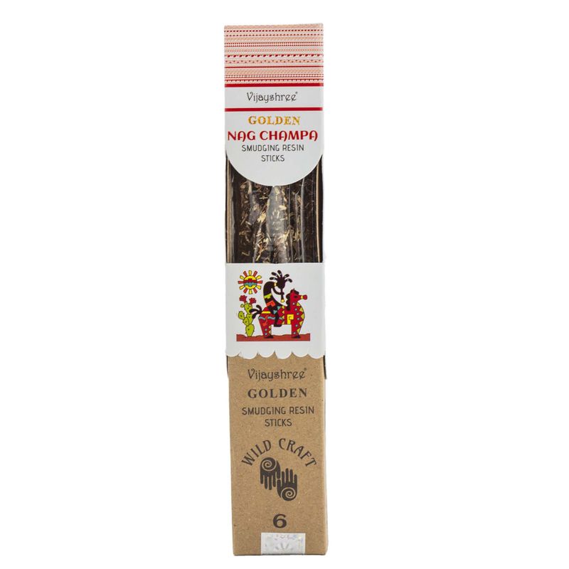 30гр Златни Опушващи Пръчици от Смола - Nag Champa (6 бр.)
