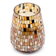Голяма Свещ в Стъкло Amber Mosaic