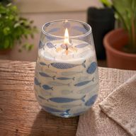 Голяма Свещ с Морски Мотиви