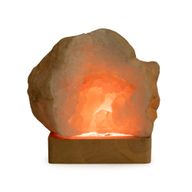 8 см Квадратна Дървена USB LED Поставка – Многоцветна