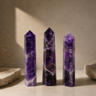 Шестостенен Обелиск Аметист ~11 см