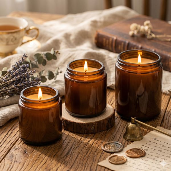 Небрандирани Арома Свещи От Соев Восък - 200 гр.