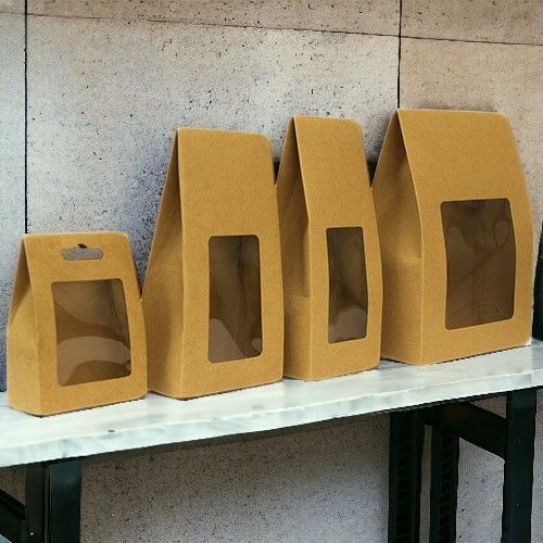 Крафт Кутии с Прозорец на Едро