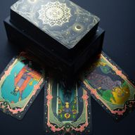 Комплект карти за таро със златно фолио - с книжка