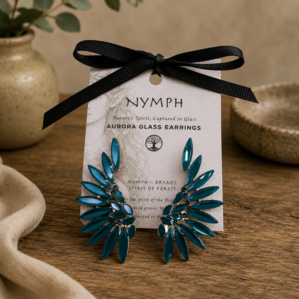 Елегантна Колекция Обеци Nymph Aurora Glass