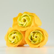 Кутия с 3 сапунени цветя - пролетни рози