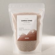 Ароматизирана пясъчна свещ - Latte Beige - Pure Serenity - 300 г