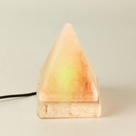 Качествена USB пирамидална солна лампа - 9 см (разноцветна)