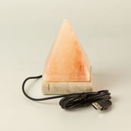 Качествена USB пирамидална солна лампа - 9 см (разноцветна)