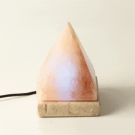 Качествена USB пирамидална солна лампа - 9 см (разноцветна)