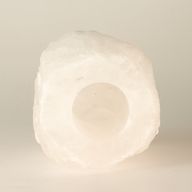 Свещник от хималайска сол Crystal Rock 600–800 г