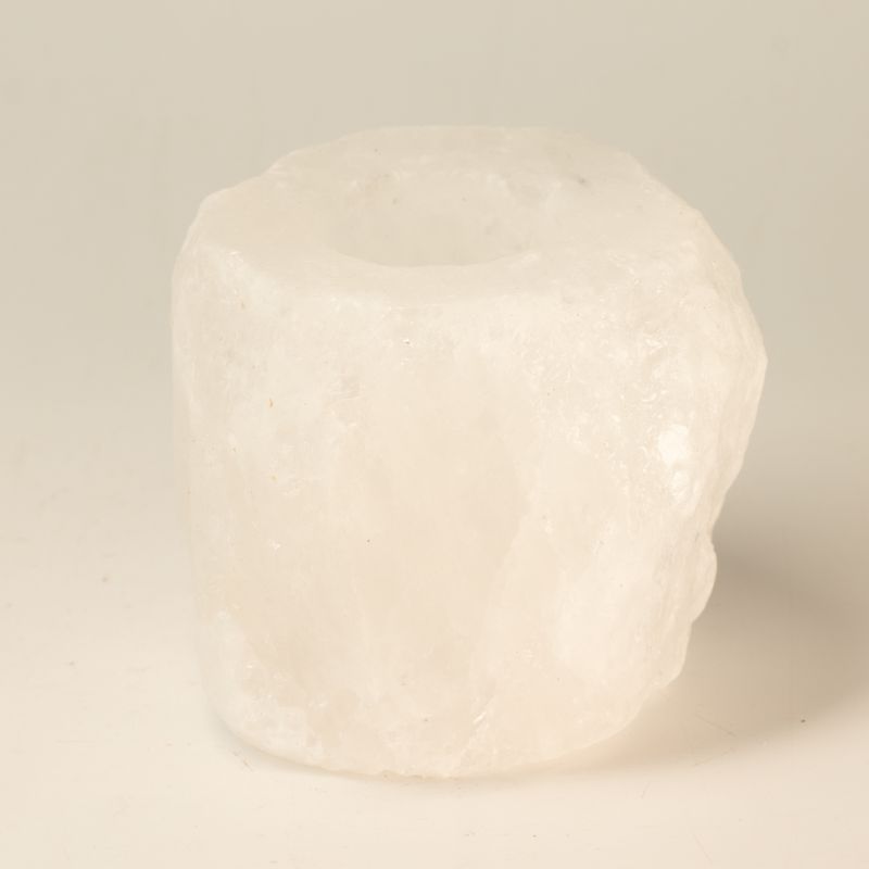 Свещник от хималайска сол Crystal Rock 600–800 г