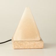 Качествена USB пирамидална бяла солна лампа - 9 см (мулти)