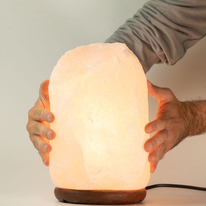 Crystal Rock Хималайска солна лампа - & база прибл. 8-10 кг