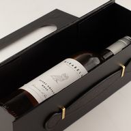 Плоско сглобяема кутия за подаръци - Форма на кутия за вино (33.5x10x10.5cm) - Черна