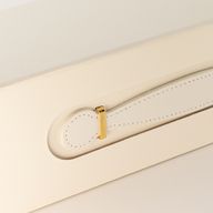 Разглобяема подаръчна кутия - форма на кутия за вино (33.5x10x10.5см) - Бял