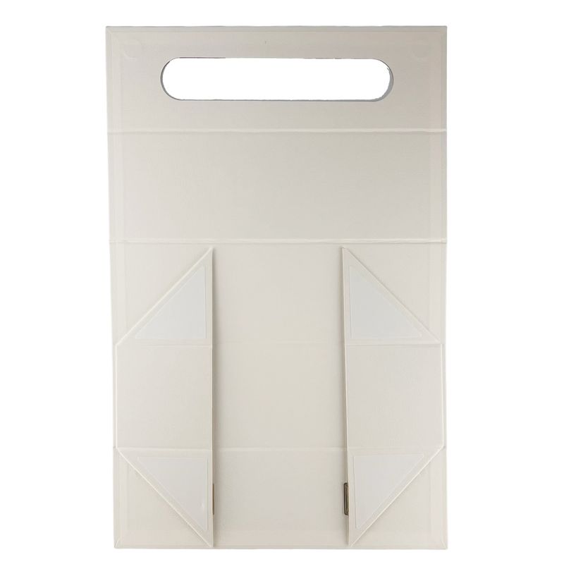 Разглобяема подаръчна кутия - форма на кутия за вино (33.5x10x10.5см) - Бял