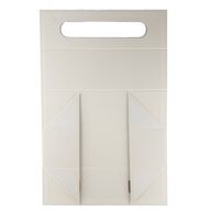 Разглобяема подаръчна кутия - форма на кутия за вино (33.5x10x10.5см) - Бял