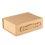 Разглобяема подаръчна кутия - Средна кошница за подаръци (24x18.2x8 см) - Кафява крафт