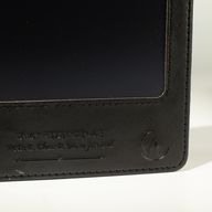 A5 Бележник за намерения - LCD екран за почистване - черен кожен ефект - 80 листа