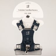 PAW - S (4-8 кг) Step-in Guardian Harness за кучета с отразяваща мрежа - Rock Grey - Черен обсидианов талисман